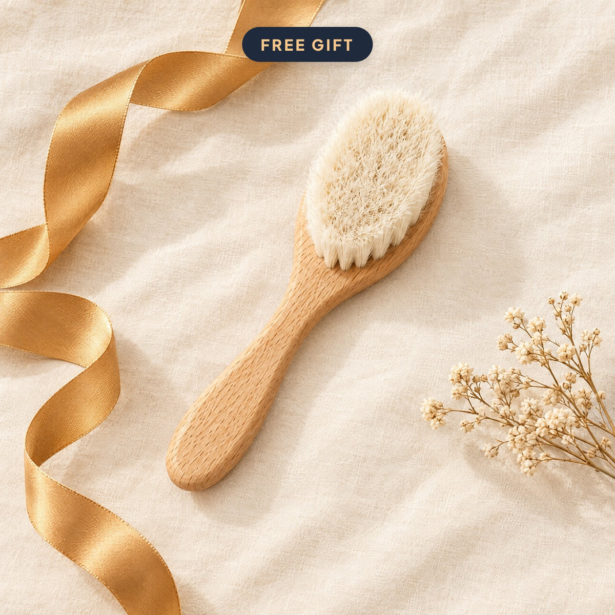 Wooden Baby Brush (Free Gift)